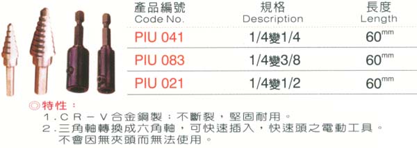 中壢五金,桃園五金,五金批發,五金行,切削工具類,直柄轉換1/4六角軸桿