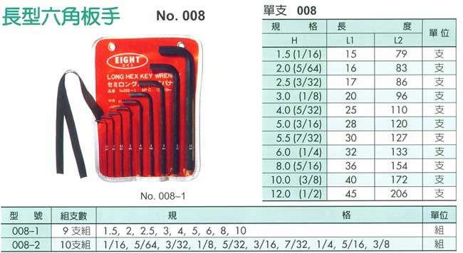 中壢五金,桃園五金,五金批發,五金行,手工具類,長型六角扳手