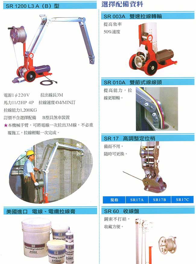 中壢五金,桃園五金,五金批發,五金行,水電材料,電動折疊式拉線機相關配備