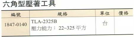 中壢五金,桃園五金,五金批發,五金行,手工具類,六角形壓著工具