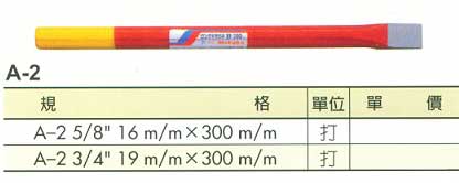 中壢五金,桃園五金,五金批發,五金行,手工具類,平長柄鋼鑿