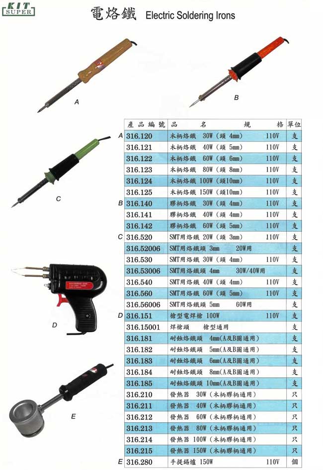 中壢五金,桃園五金,五金批發,五金行,電焊材料,KIT電烙鐵