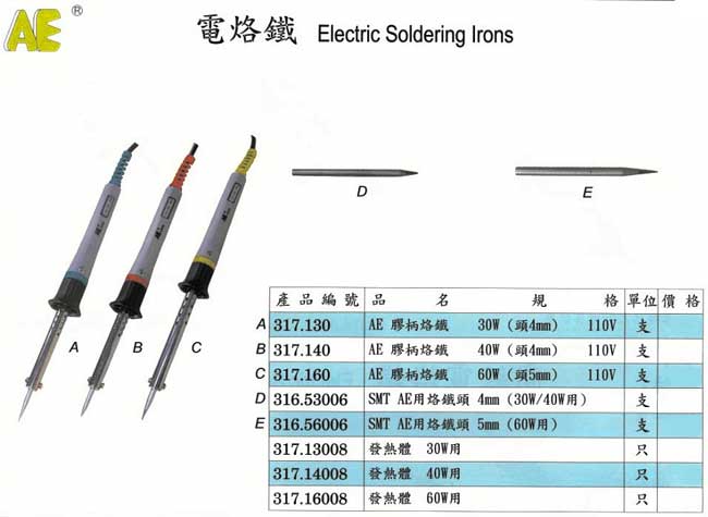 中壢五金,桃園五金,五金批發,五金行,電焊材料,AE電烙鐵