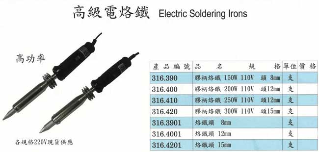 中壢五金,桃園五金,五金批發,五金行,電焊材料,高級電烙鐵