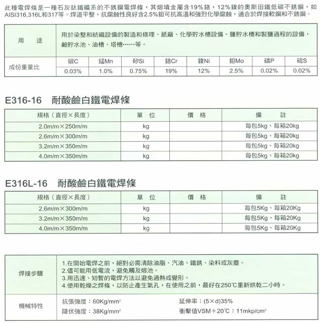 中壢五金,桃園五金,五金批發,五金行,電焊材料,Inox BWL 不鏽鋼電焊條