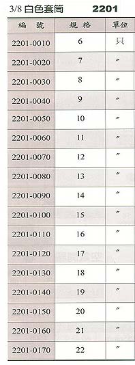 中壢五金,桃園五金,五金批發,五金行,手工具類,3/8白色套筒