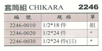 中壢五金,桃園五金,五金批發,五金行,手工具類,CHIKARA套筒組