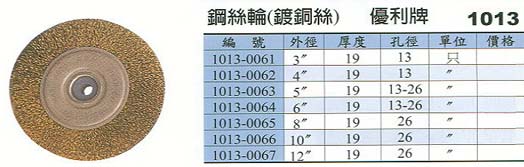 中壢五金,桃園五金,五金批發,五金行,研磨材料類,鋼絲輪(鍍銅絲)