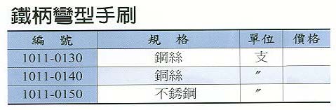 中壢五金,桃園五金,五金批發,五金行,研磨材料類,鐵柄彎型手刷