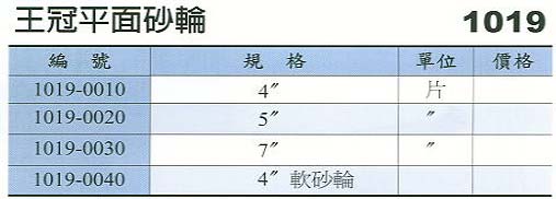 中壢五金,桃園五金,五金批發,五金行,研磨材料類,王冠平面砂輪