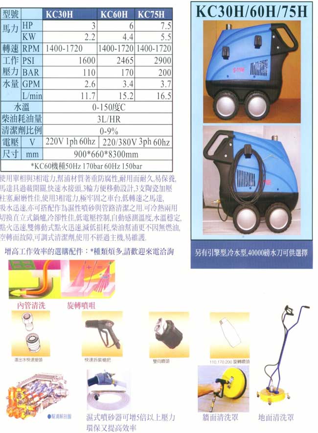 中壢五金,桃園五金,五金批發,五金行,工廠與居家清潔工具,熱水型高壓清洗機