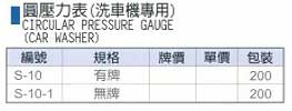 中壢五金,桃園五金,五金批發,五金行,氣動油壓工具類,圓壓力表(洗車機專用)