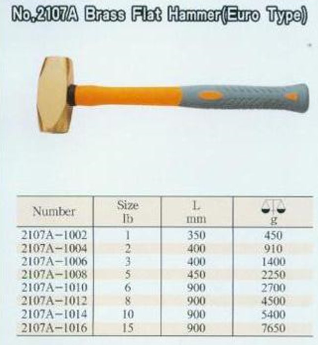 中壢五金,桃園五金,五金批發,五金行,防爆工具,防爆銅鎚2107A