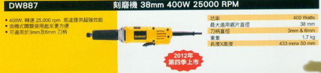 中壢五金,桃園五金,五金批發,五金行,研磨材料類,刻模機38mm 4000W 25000 RPM