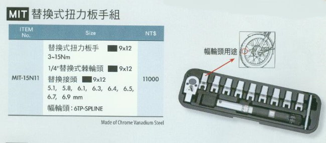 中壢五金,桃園五金,五金批發,五金行,量測工具,替換式扭力扳手組