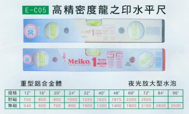 中壢五金,桃園五金,五金批發,五金行,量測工具,高精密度龍之印水平尺