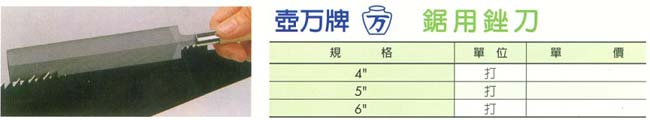 中壢五金,桃園五金,五金批發,五金行,研磨材料類,鋸用銼刀