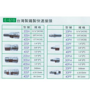 台灣製鐵製快速接頭